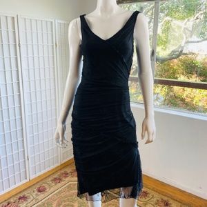 Maria Bianca Nero black lace sheath dress, M.